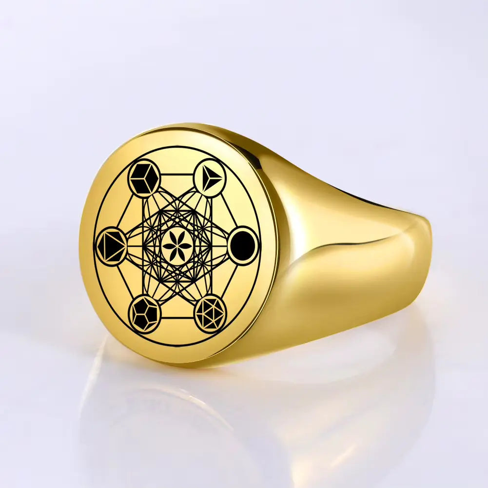 Bague cube Métatron ref 02