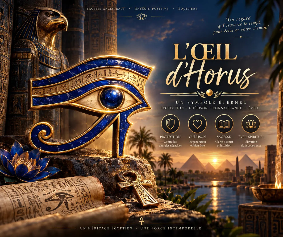 Œil d'Horus : Signification et Pouvoirs du Symbole Égyptien