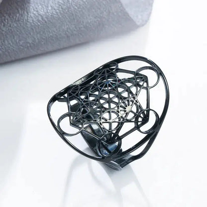 Bague réglable cube de Métatron