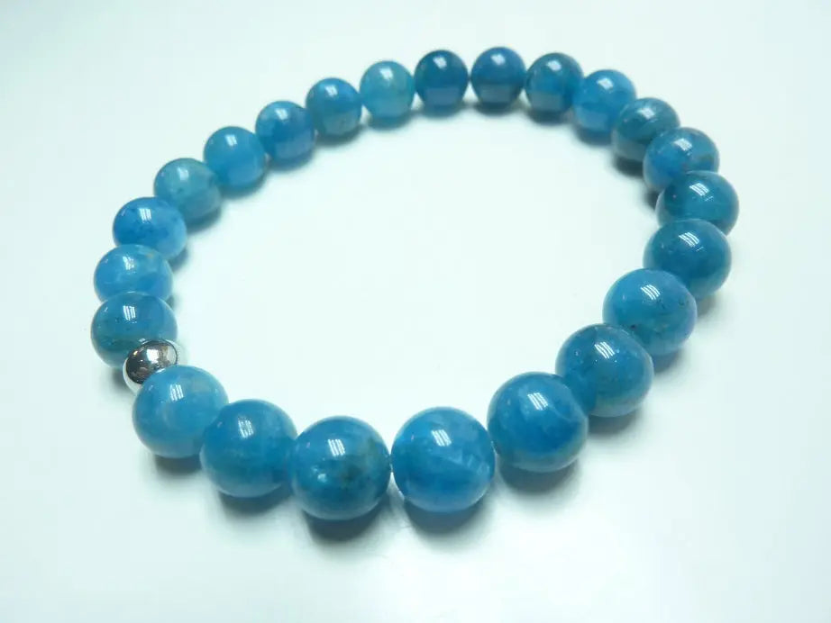 Bracelet Apatite perles 8 mm