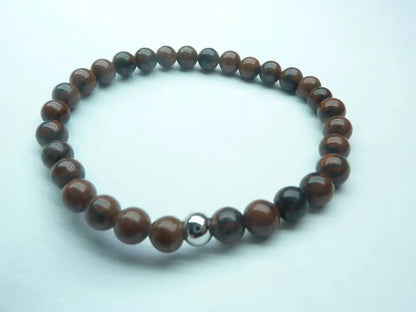 Bracelet Obsidienne Acajou