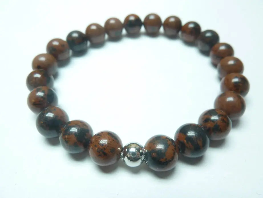 Bracelet Obsidienne Acajou 