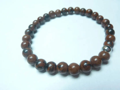 Bracelet Obsidienne Acajou
