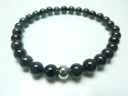 Bracelet tourmaline noire naturelle bouclier énergétique protection mixte perles 6-10 mm Madagascar