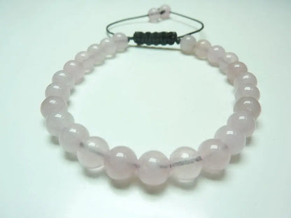 Bracelet réglable quartz rose