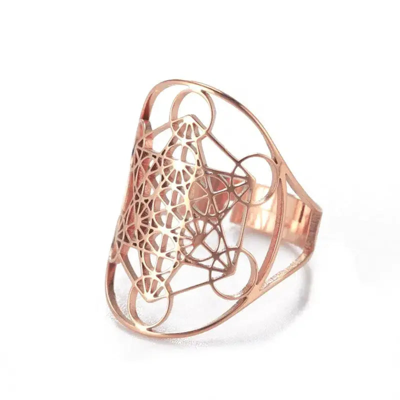 Bague réglable cube de Métatron