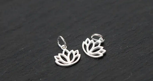 Pendentif fleur de Lotus argent 925