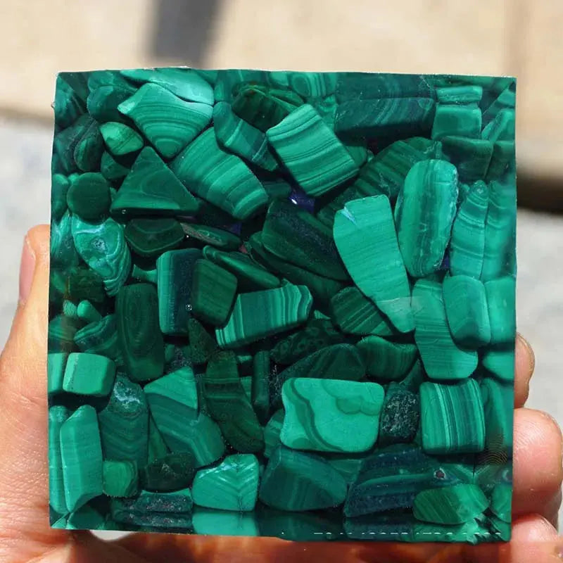 Orgonite « Gaia » en Lapis-Lazuli, Améthyste et Malachite MaPierreDeProtection®