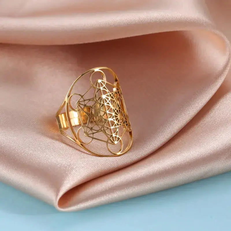 Bague réglable cube de Métatron