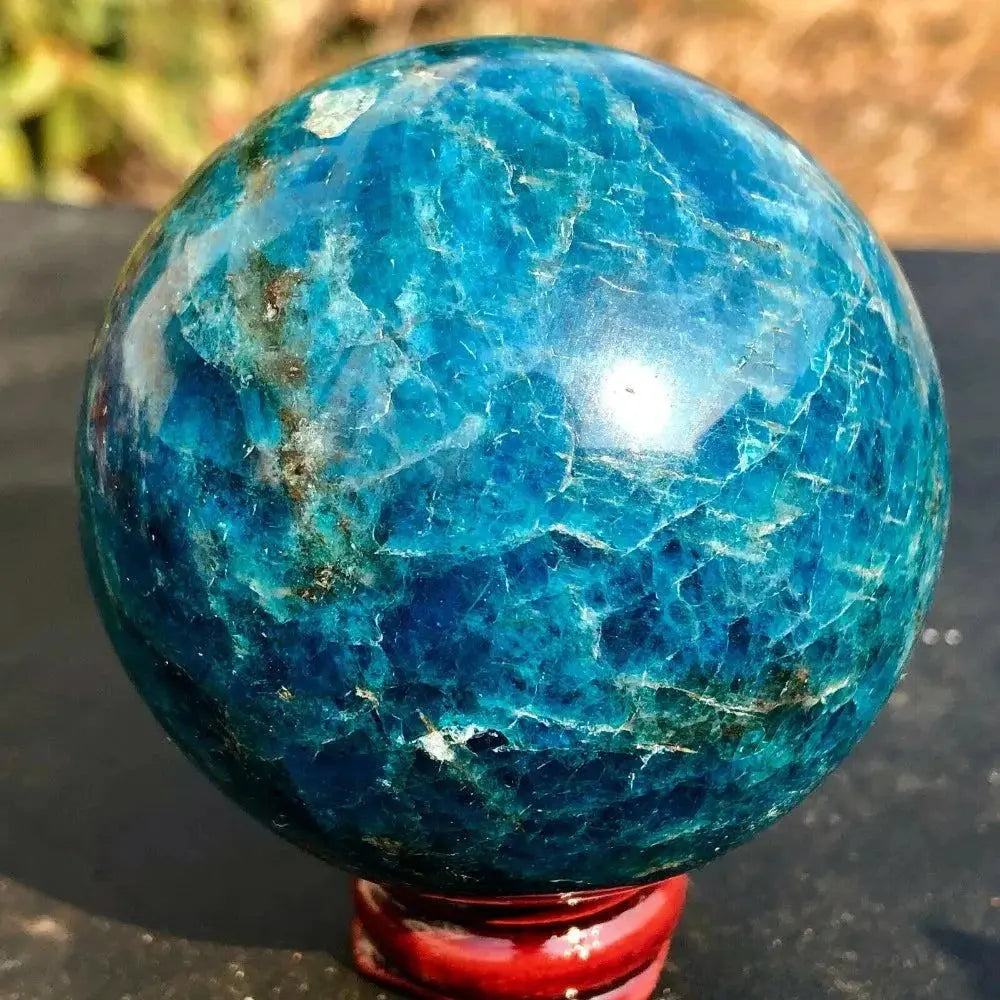 Apatite bleue Sphère MaPierreDeProtection®