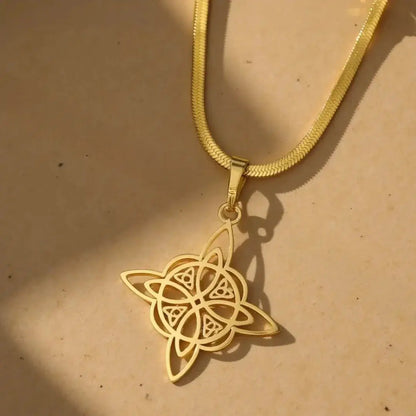 Pendentif noeud de sorcière (Wiccan) ref 03 mapierredeprotection