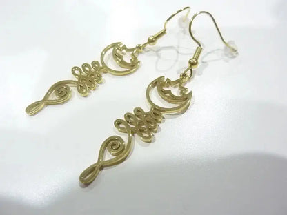 Boucles d'Oreilles Lotus Unalome