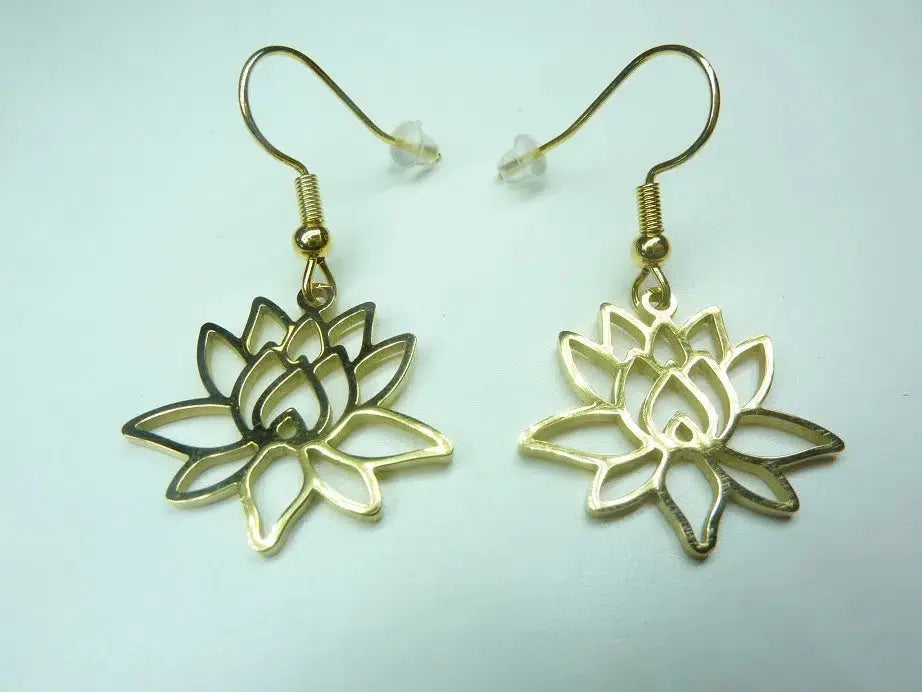 Boucles d’oreilles fleur de Lotus