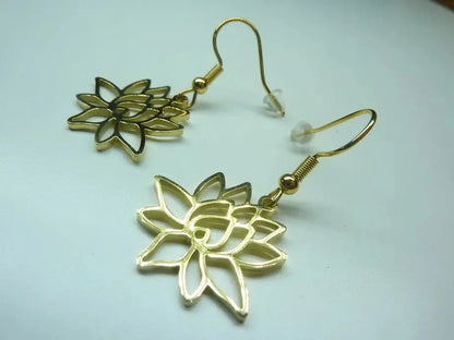 Boucles d’oreilles fleur de Lotus