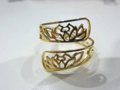 Bague ajustable Fleur de lotus