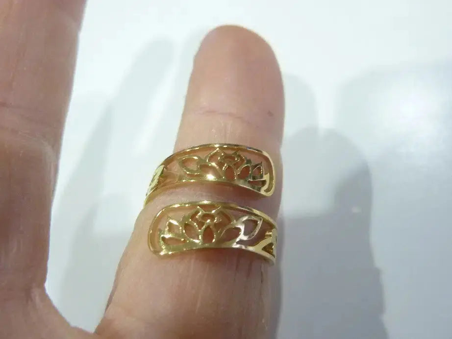 Bague ajustable Fleur de lotus