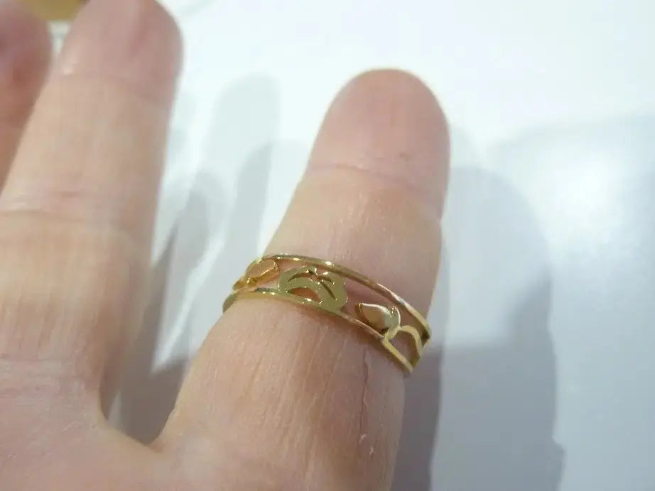 Bague ajustable Fleur de lotus