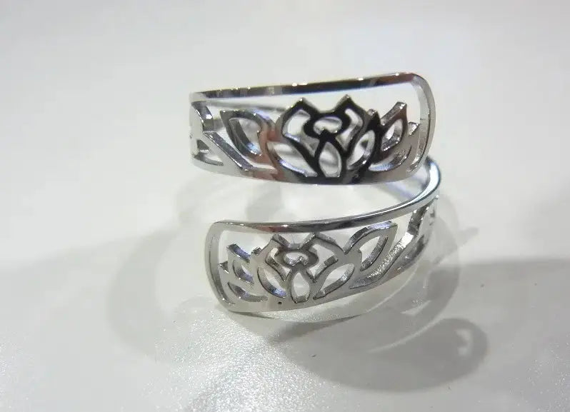 Bague ajustable Fleur de lotus