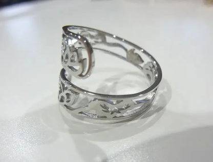 Bague ajustable Fleur de lotus