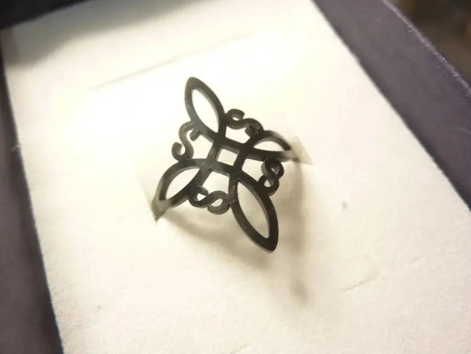Bague ajustable noeud de sorcière (Wiccan) ref 01 mapierredeprotection