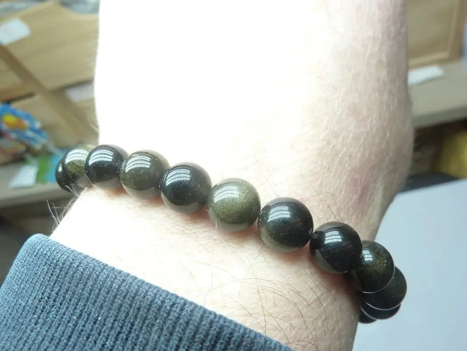 Bracelet réglable en Obsidienne dorée (Copie) mapierredeprotection