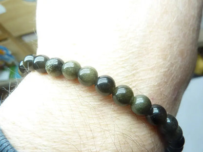 Bracelet en Obsidienne dorée mapierredeprotection