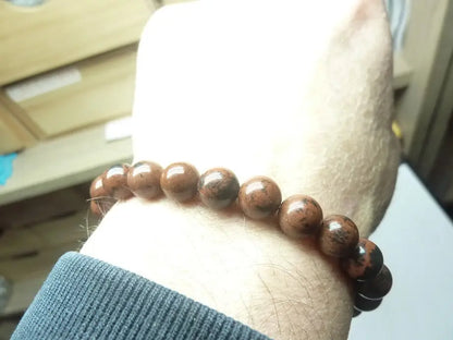 Bracelet en Obsidienne Acajou mapierredeprotection