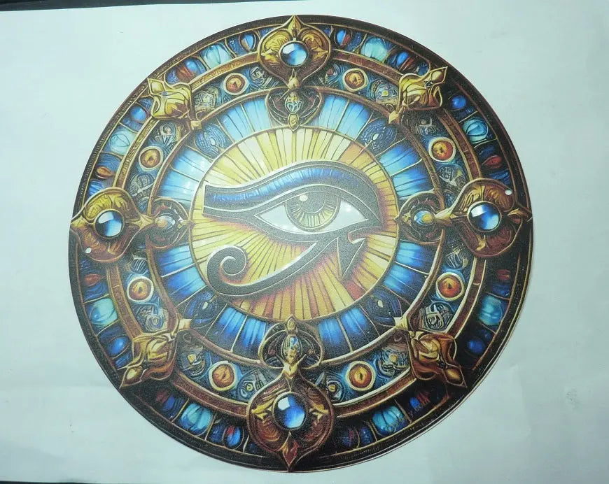 Oeil d'Horus plaque en métal ref 02 mapierredeprotection