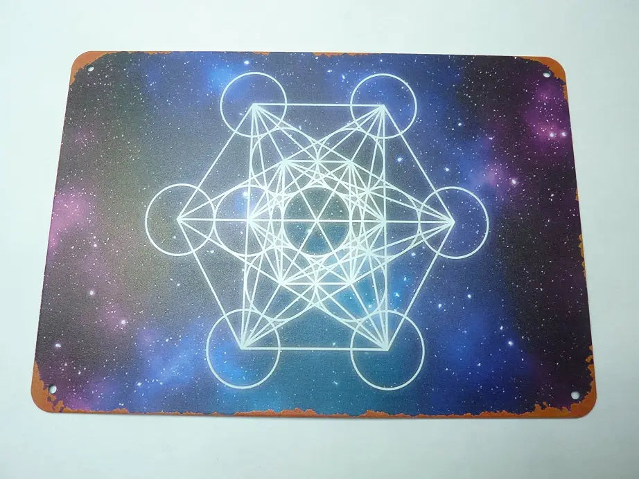 Cube de Métatron - Plaque en Métal