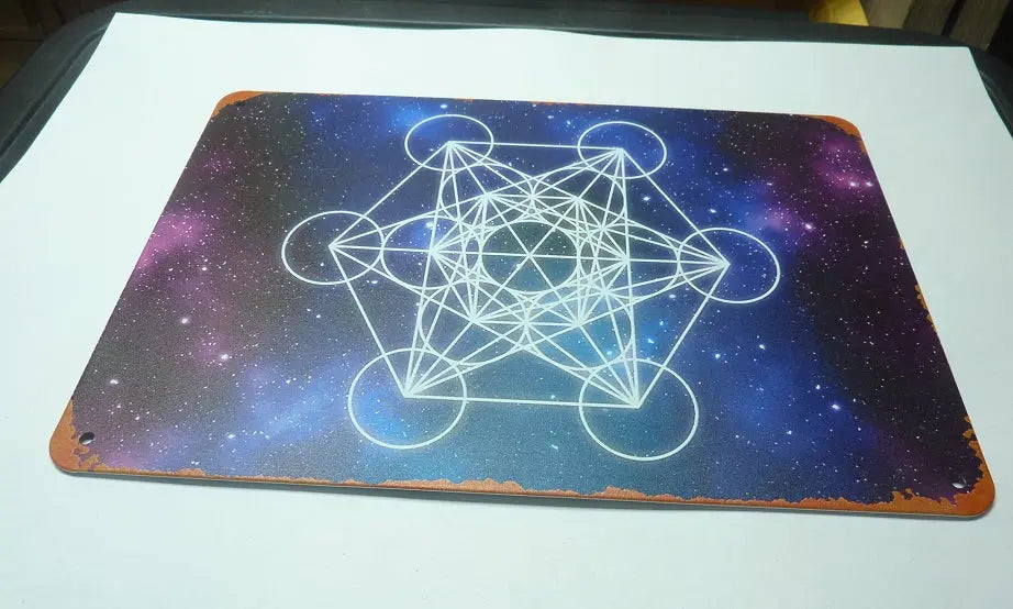 Cube de Métatron - Plaque en Métal