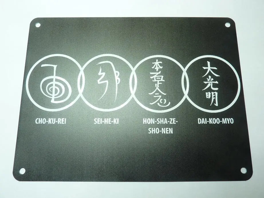 Symboles Reiki plaque métal