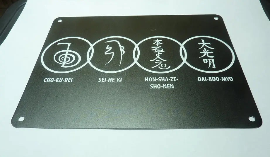 Symboles Reiki plaque métal