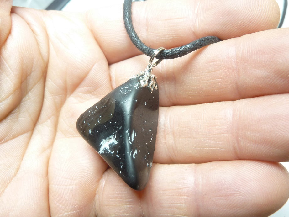 Méga Pendentif Spinelle noir 28 gr ultra rare GGP 1201