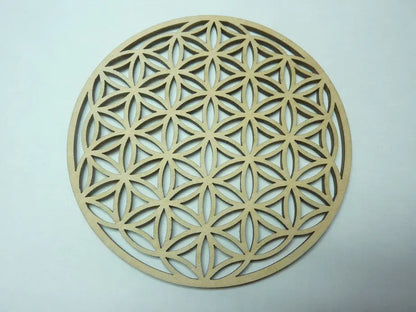 Plaque énergétique Fleur de Vie pour recharger vos pierres