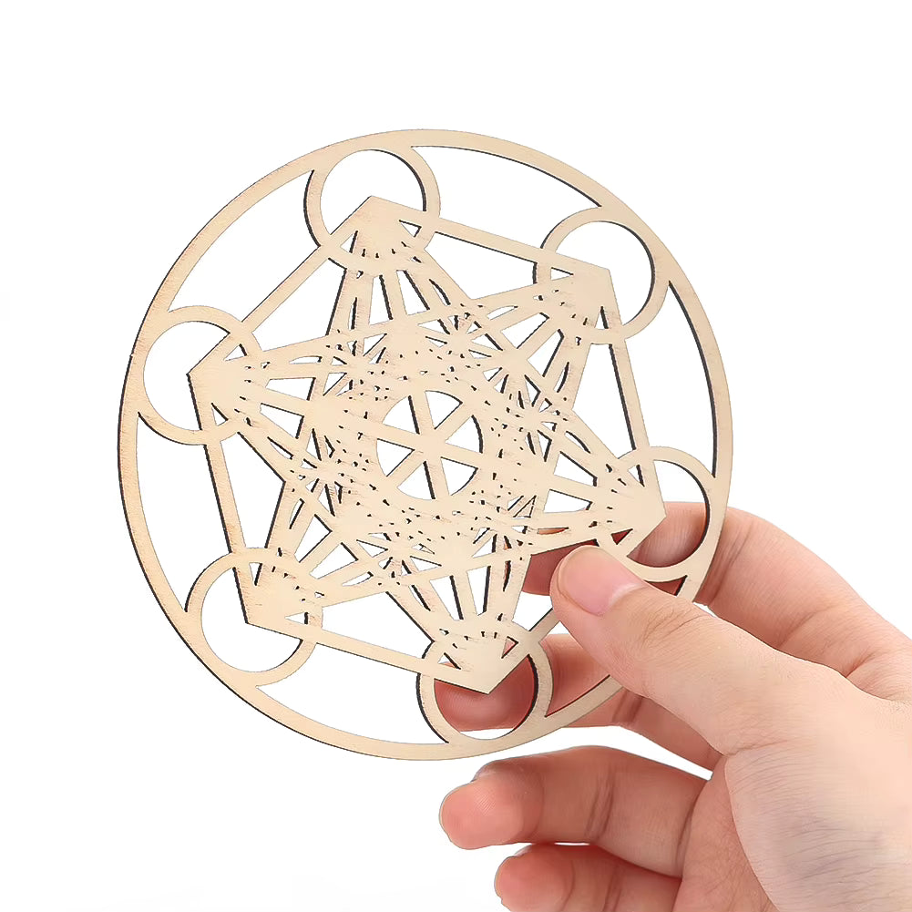 Cube de Métatron - Plaque Énergisante en Bois