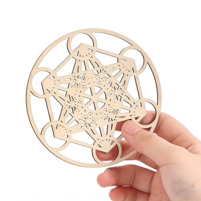 Cube de Métatron - Plaque Énergisante en Bois