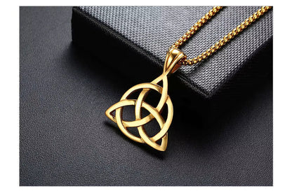 Collier pendentif Triquetra acier inoxydable mapierredeprotection