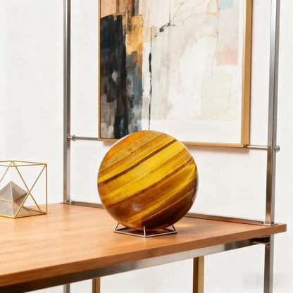 Sphère en Œil de Tigre – Protection, Confiance & Stabilité MaPierreDeProtection®