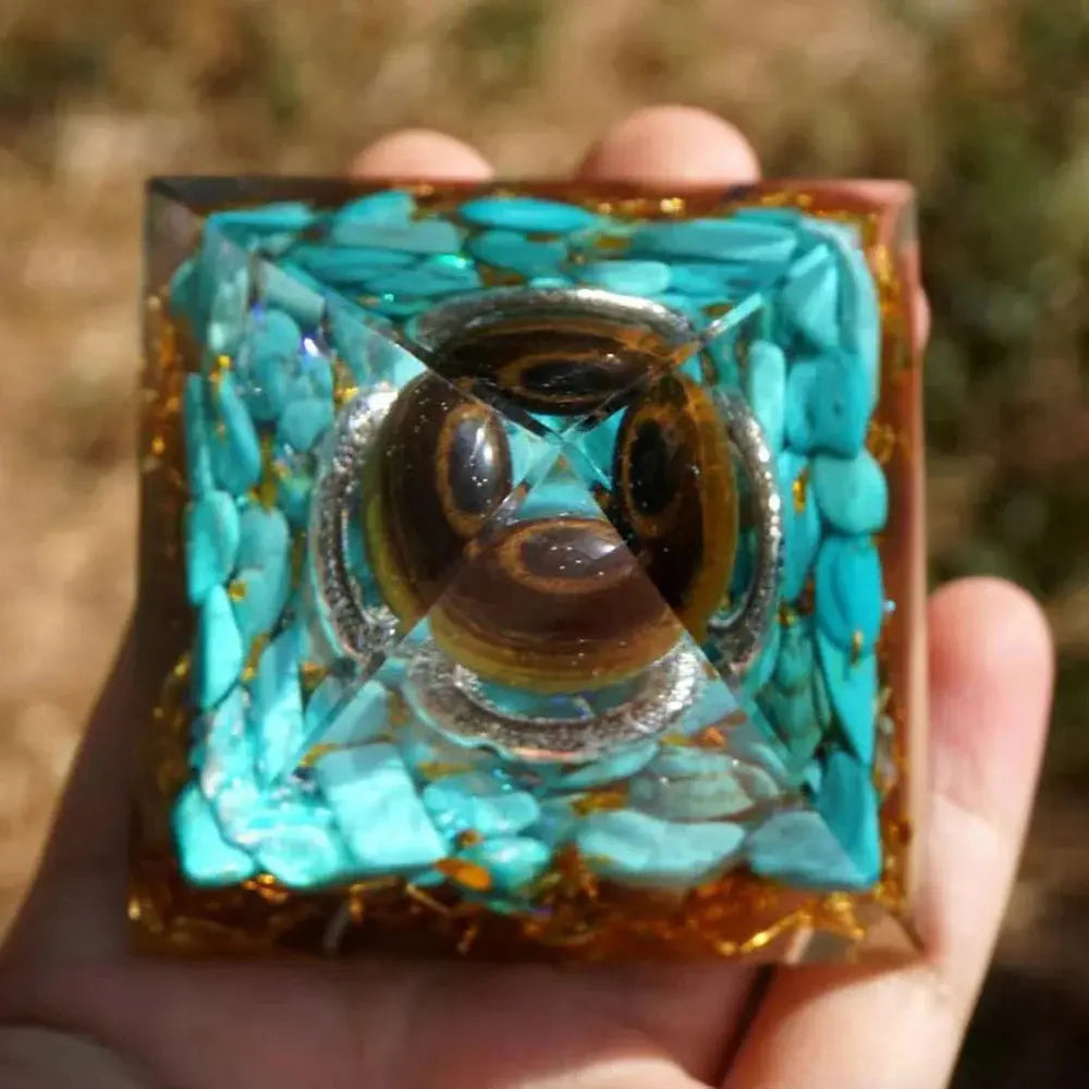 Protection et Sérénité" en Turquoise & Œil de Tigre MaPierreDeProtection®