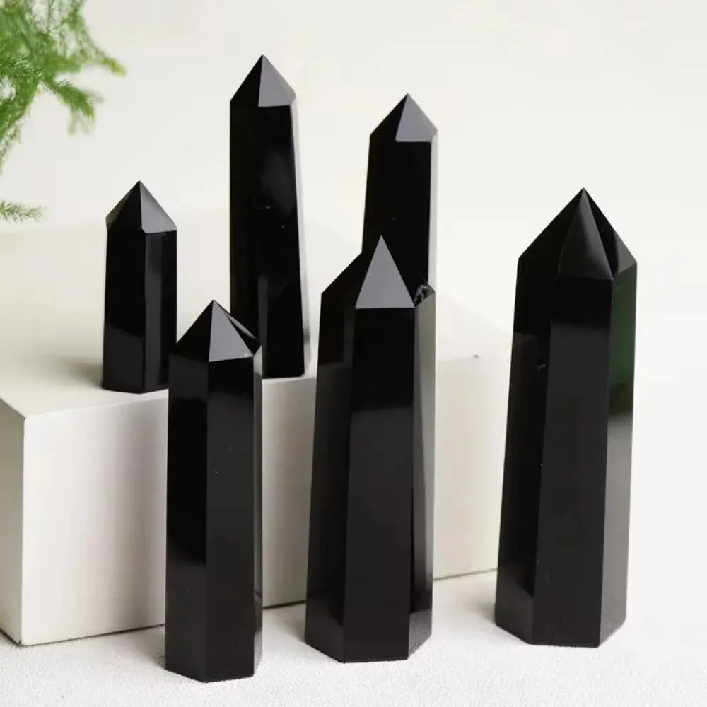 Pointe Protectrice en Obsidienne Noire MaPierreDeProtection®
