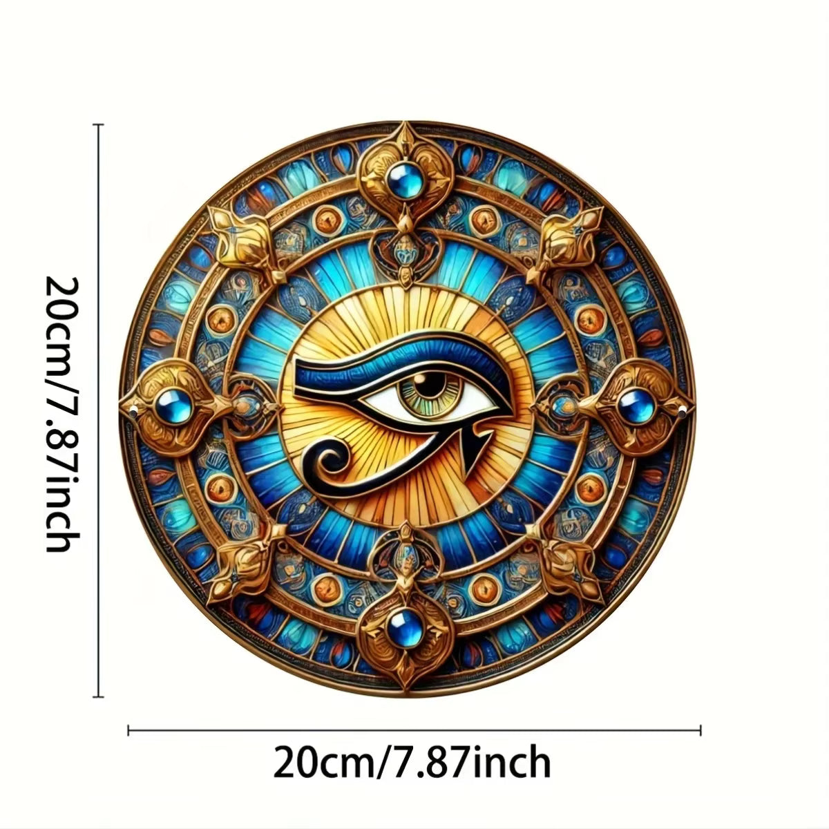 Oeil d'Horus plaque en métal ref 02