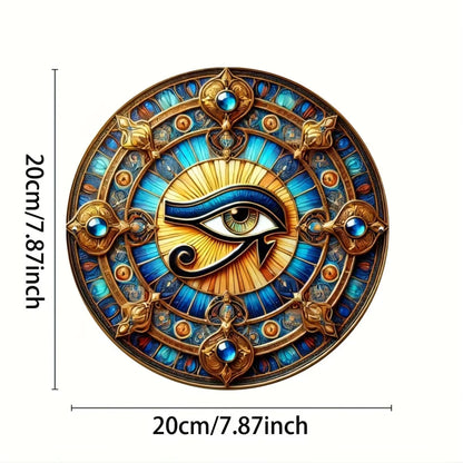 Oeil d'Horus plaque en métal ref 02
