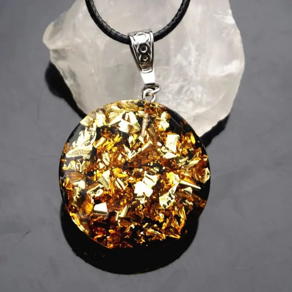 Pendentif Orgonite "Protection énergétique" en Obsidienne Noire MaPierreDeProtection®