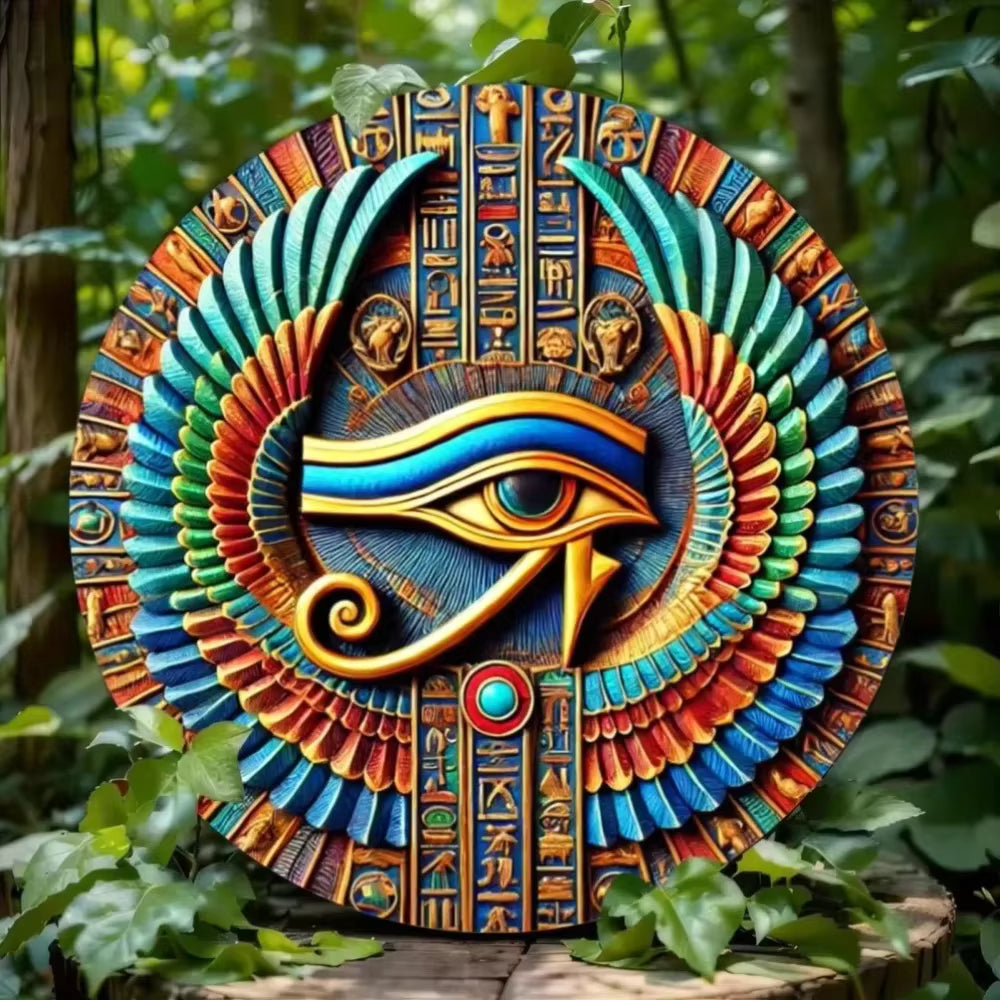 Oeil d'Horus plaque en métal ref 01