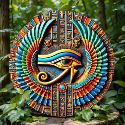 Oeil d'Horus plaque en métal ref 01