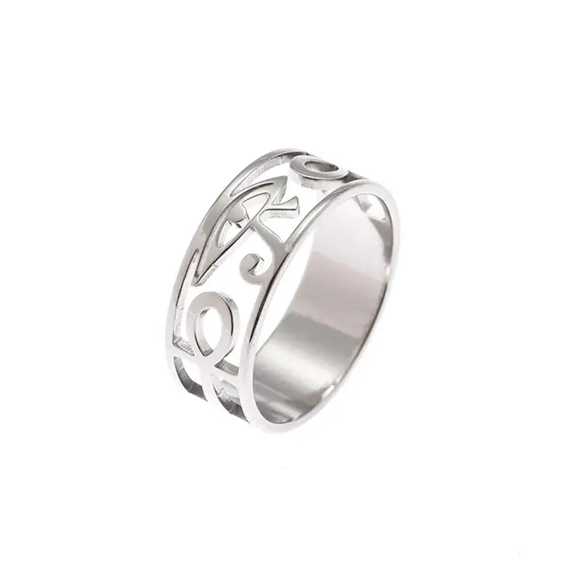 Bague Croix de Ankh-Oeil d’Horus mapierredeprotection