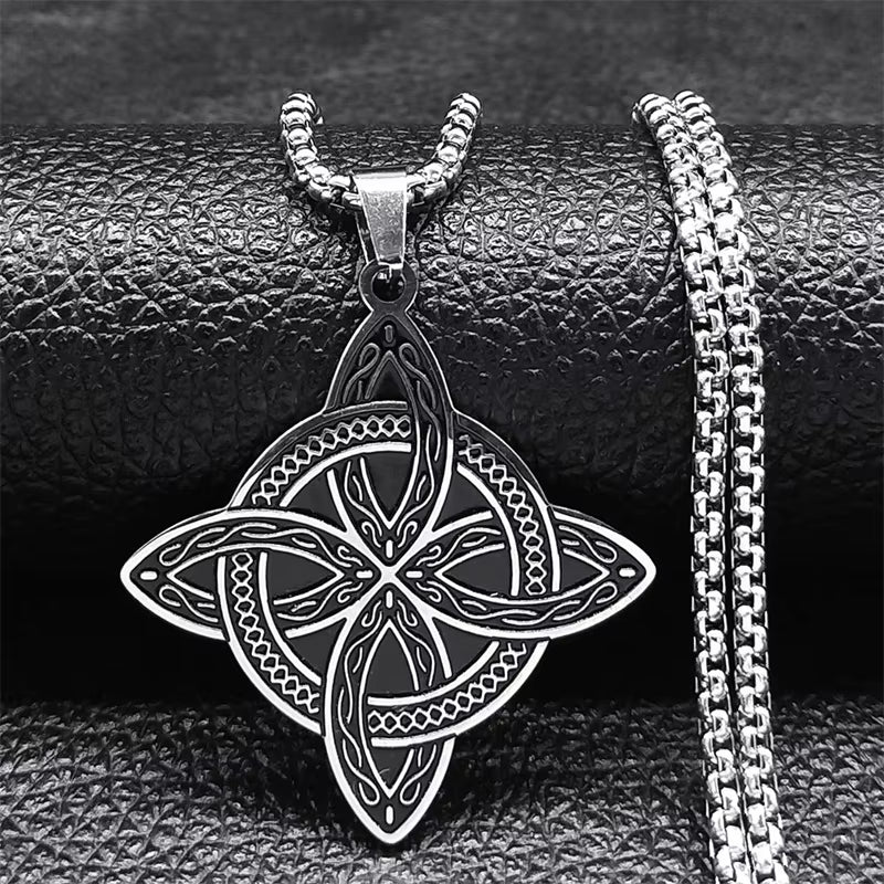 Pendentif noeud de sorcière (Wiccan) mapierredeprotection