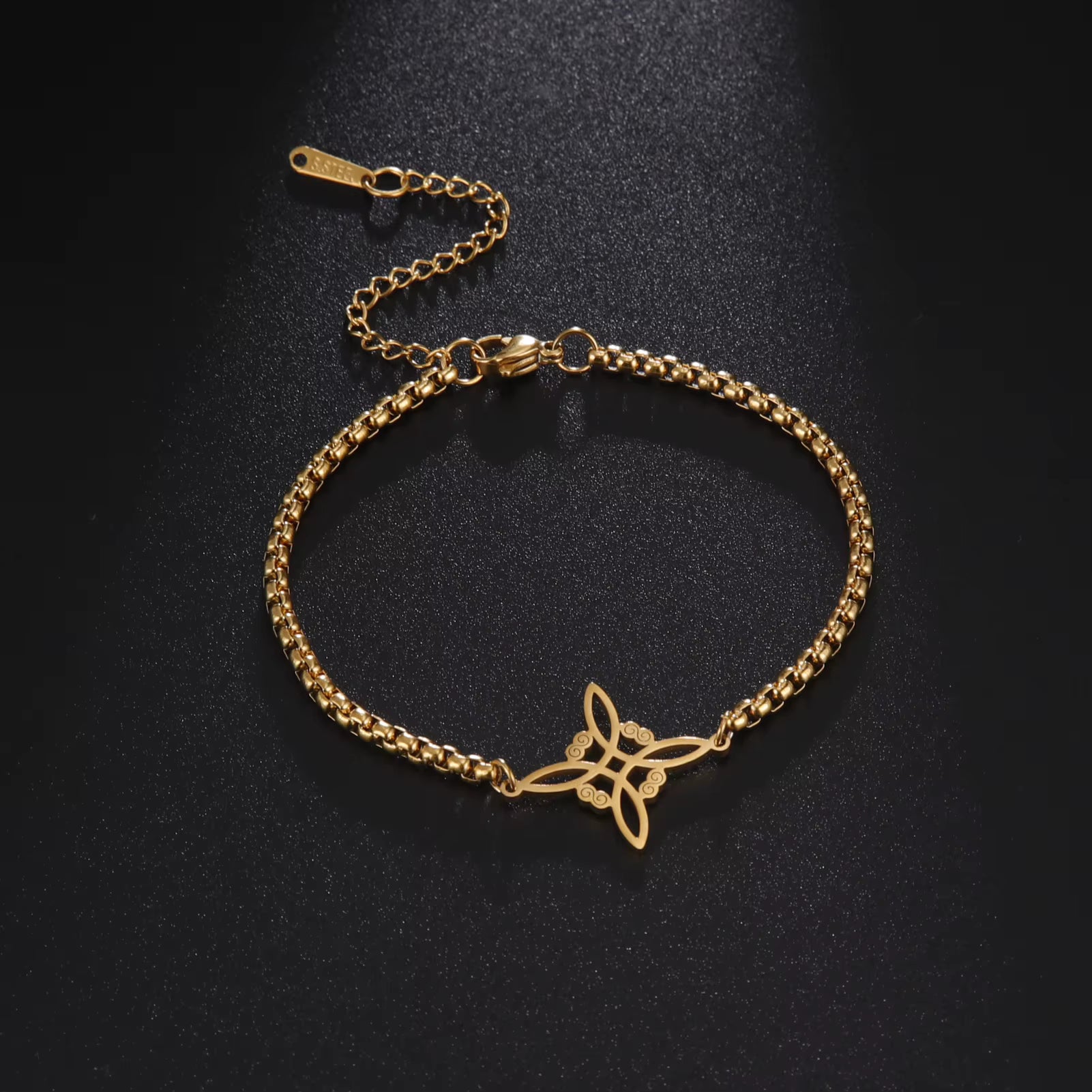 Bracelet noeud de sorcière (Wiccan) mapierredeprotection