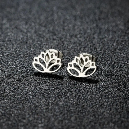Boucles d’oreilles fleur de Lotus