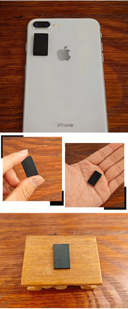 Plaque protection en shungite pour téléphone portable